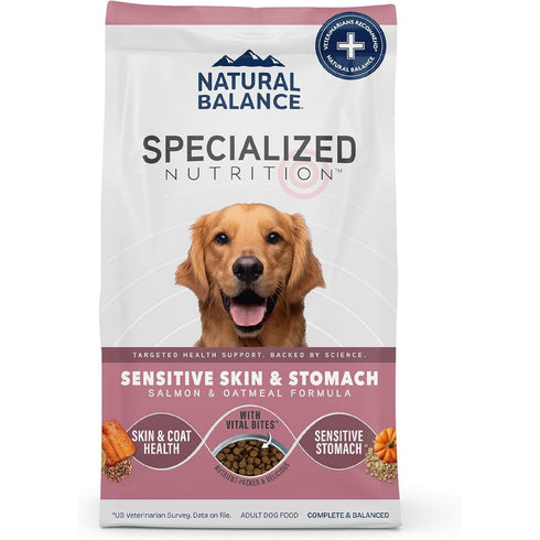 Natural Balance Sensitive Skin & Stomach Salmon & Oatmeal Dry Dog Food 22lb - Poudre Pet & Feed Supply